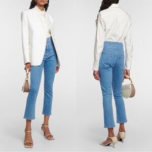 VERONICA BEARD • Carly kick flare high rise jeans float on - size 28
